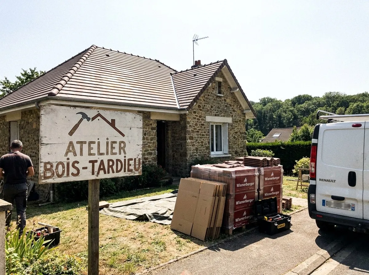 Toiture terminée à Clamart, Atelier Bois-Tardieu